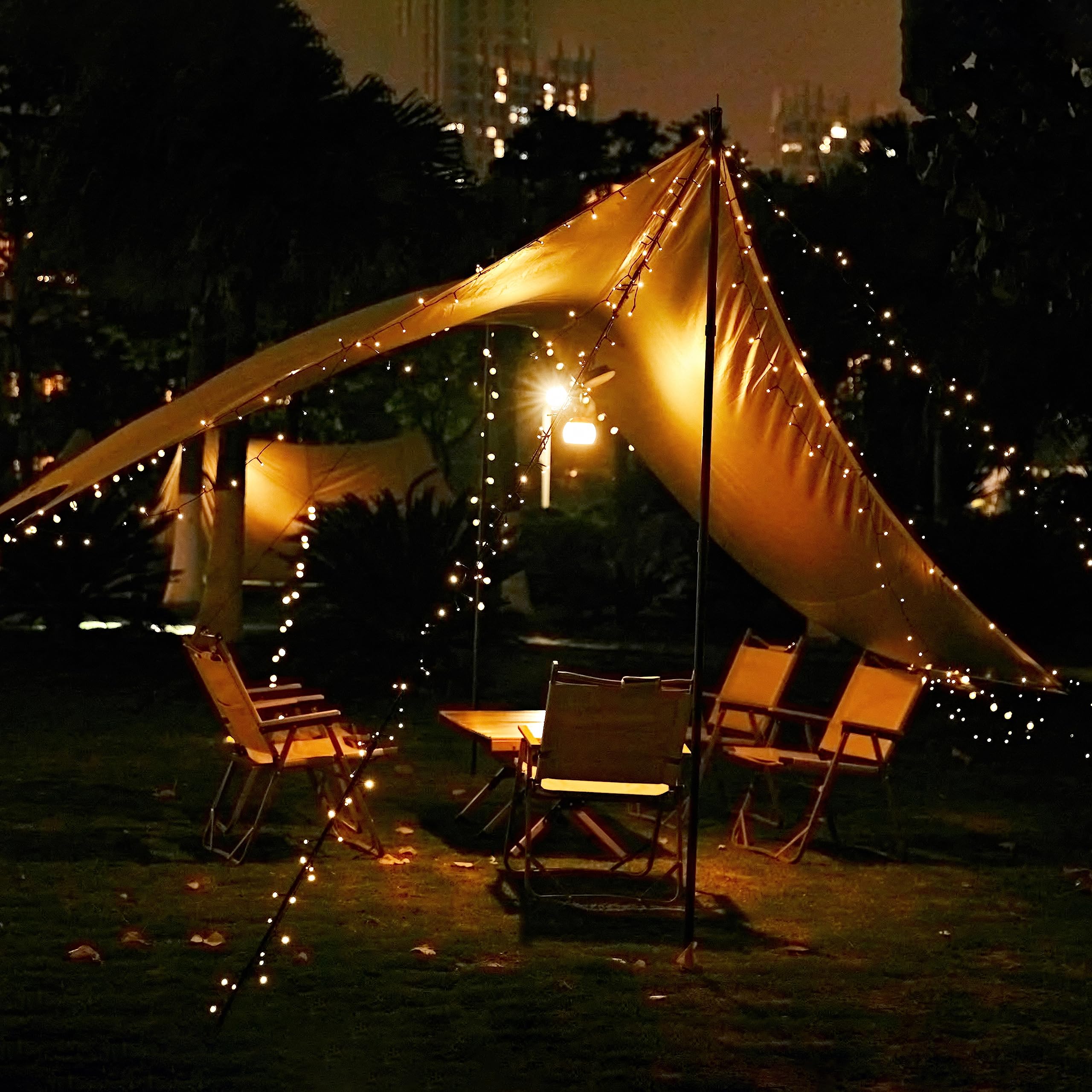 Selarlyt 2 Pack Solar String Lights For Outside, 72Ft 200 Led Solar Christmas Lights Outdoor With 8 Lighting Modes, Ip65 Waterproof Solar String Lights Outdoor For Garden Party Tree Decor,Warm White