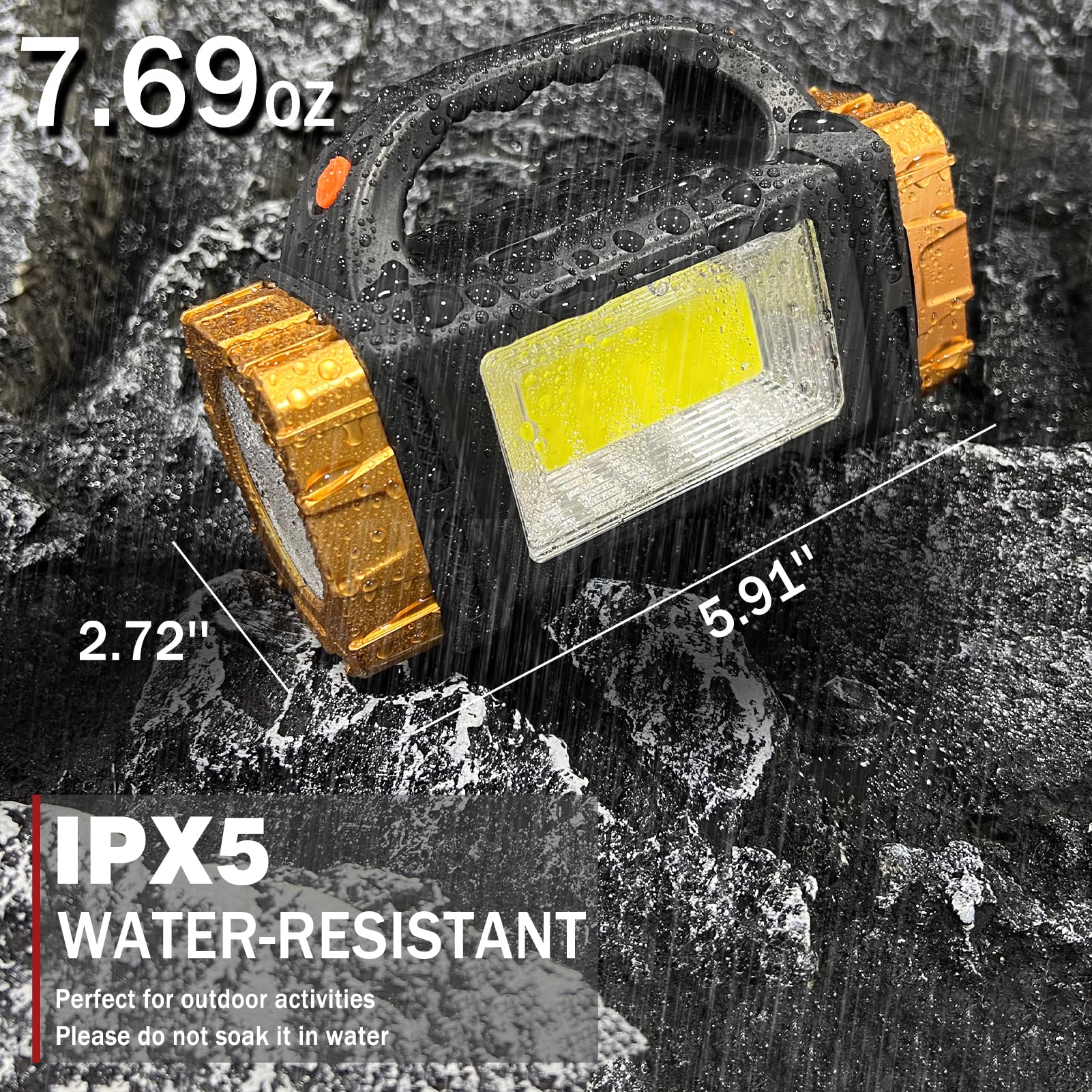 Civikyle 2-Pack Solar Flashlights High Lumens Rechargeable Outdoor Waterproof Spotlight Led Work Light Searchlight Lantern For Camping Emergencies