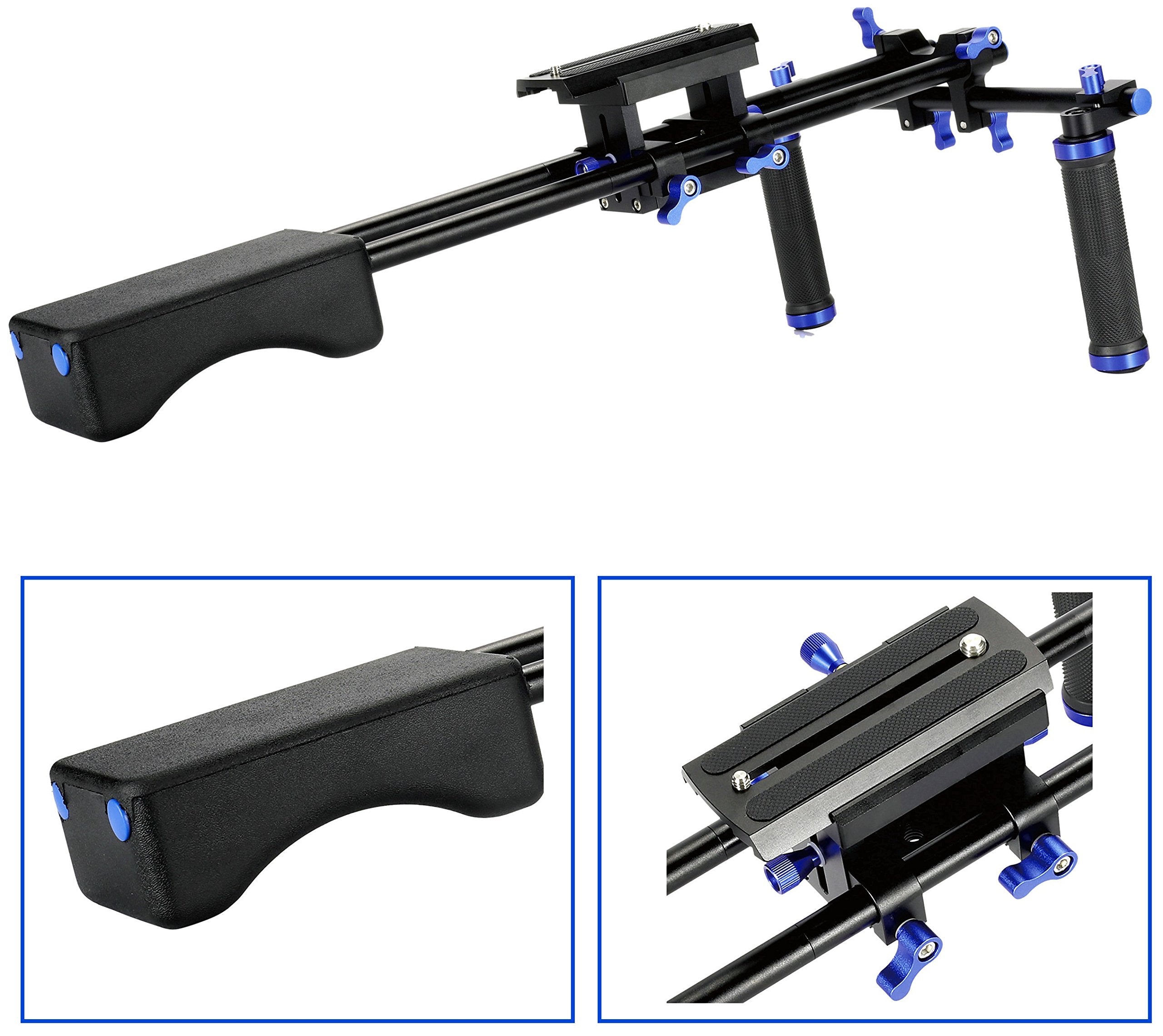 Sunsmart Pro Dslr Rig Shoulder Support Stabilizer/Steady Shoulder Rig With 1/4" Thread For Dslr Cameras And Dv Camcorders