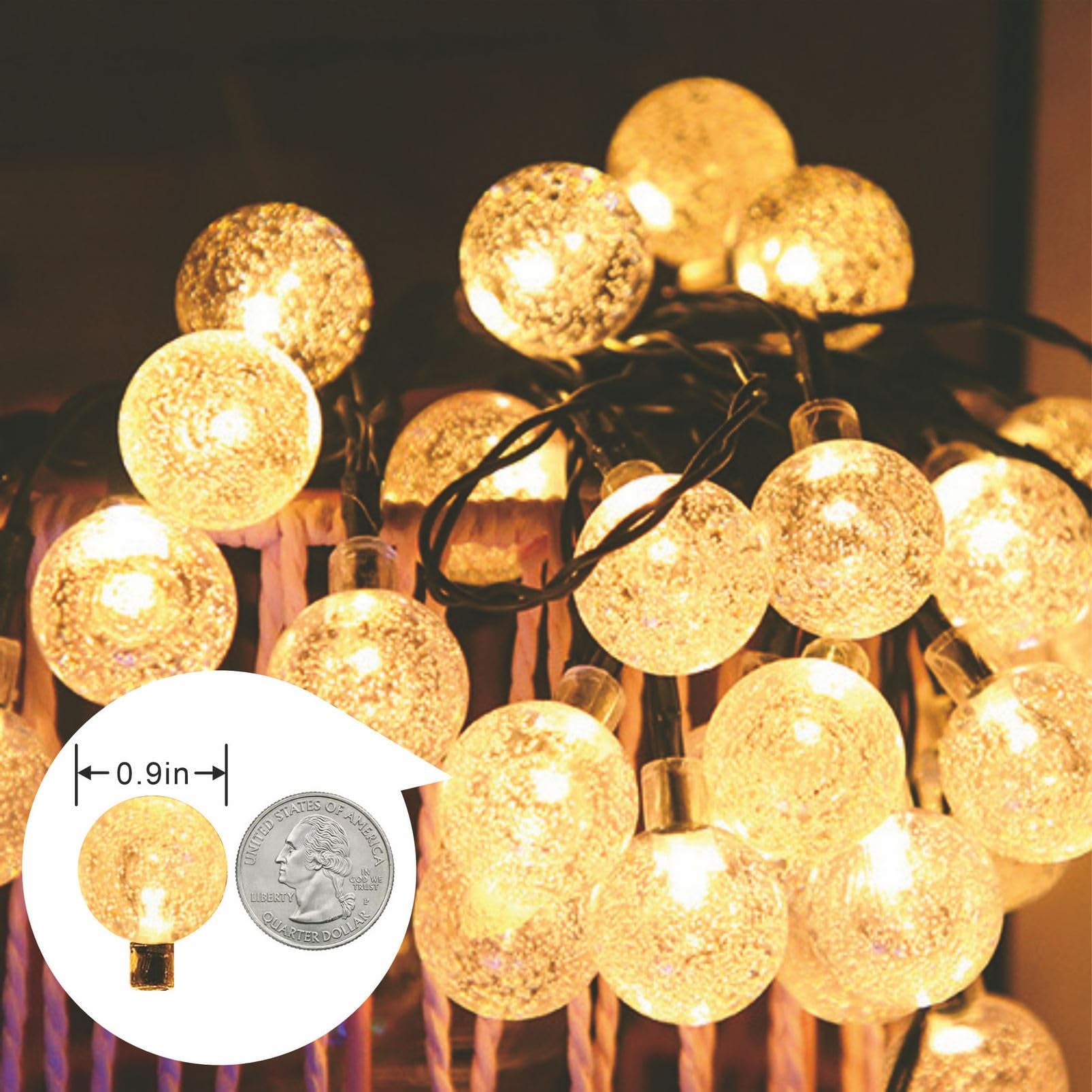Mingguang Solar String Light Outdoor Waterproof Garden Decor Fairy Lights Auto On/Off, Decorative Lighting For Garden, Patio, Yard, Party Pathway, Lawn Weatherproof & Easy Install 2 Pack 120 Led 72Ft