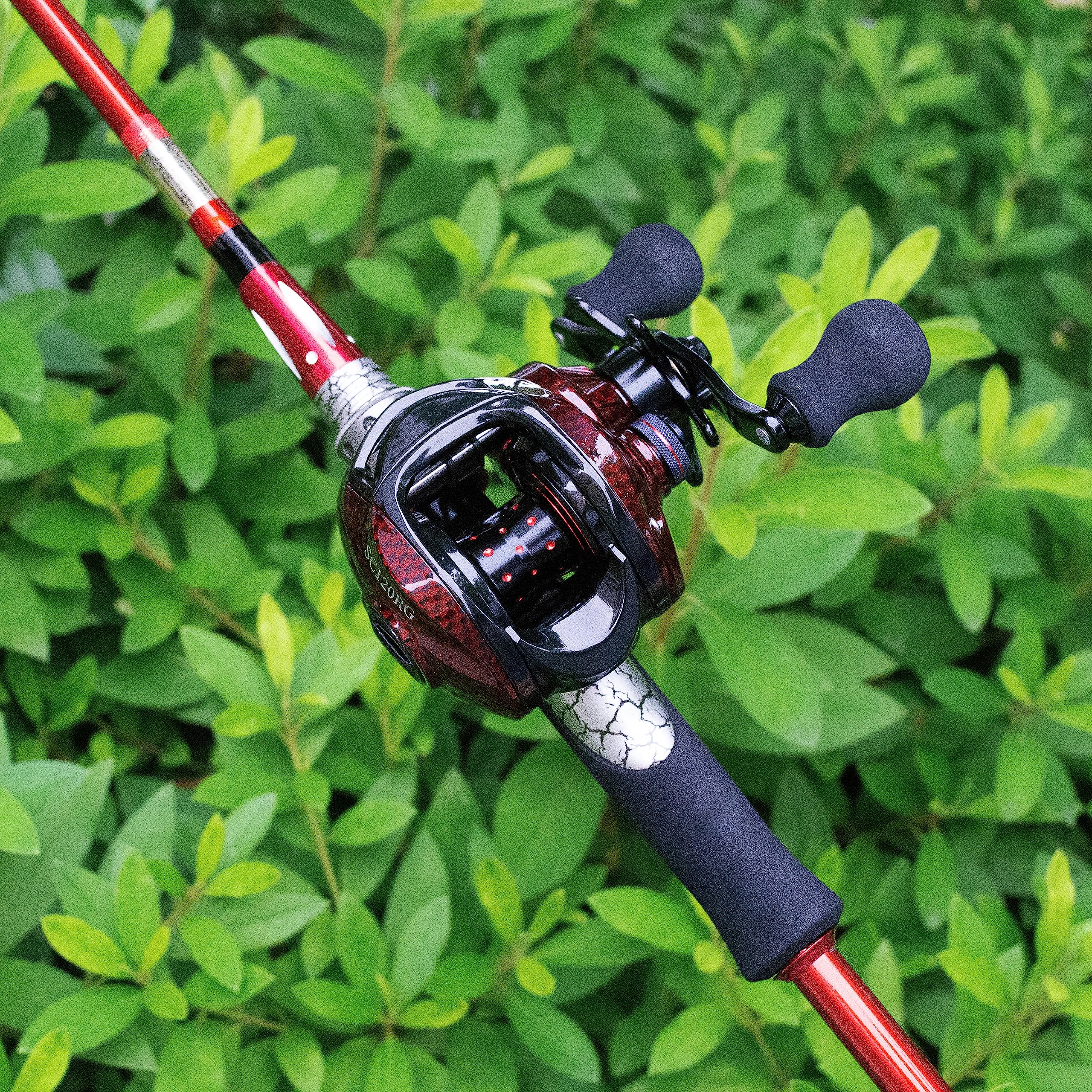 Fishdrops Baitcaster Reels, 9+1Bb, Cnc Aluminum Spool, Magnetic Brake System Bait Caster Reel High Speed Gear Ratio 7.0:1 Ultra Smooth Low Profile Baitcasting Fishing Reel
